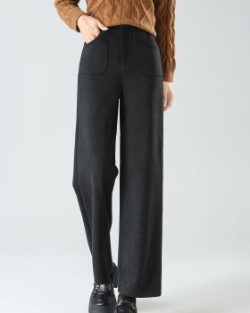 Straight pants suit pants thick wide leg pants for women