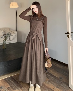 Long sleeve large yard T-shirt sling bottoming shirt a set