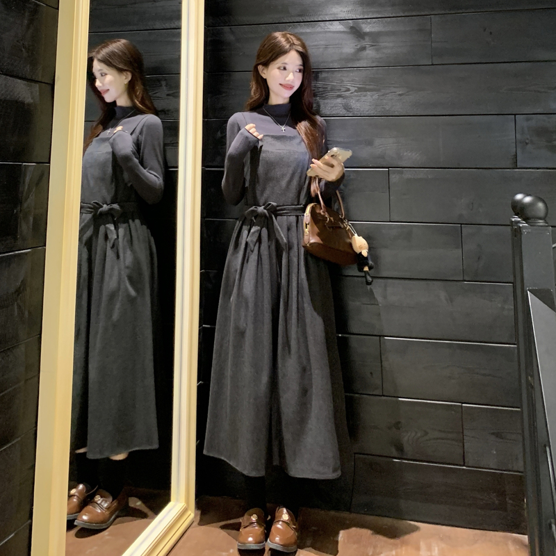 Long sleeve large yard T-shirt sling bottoming shirt a set