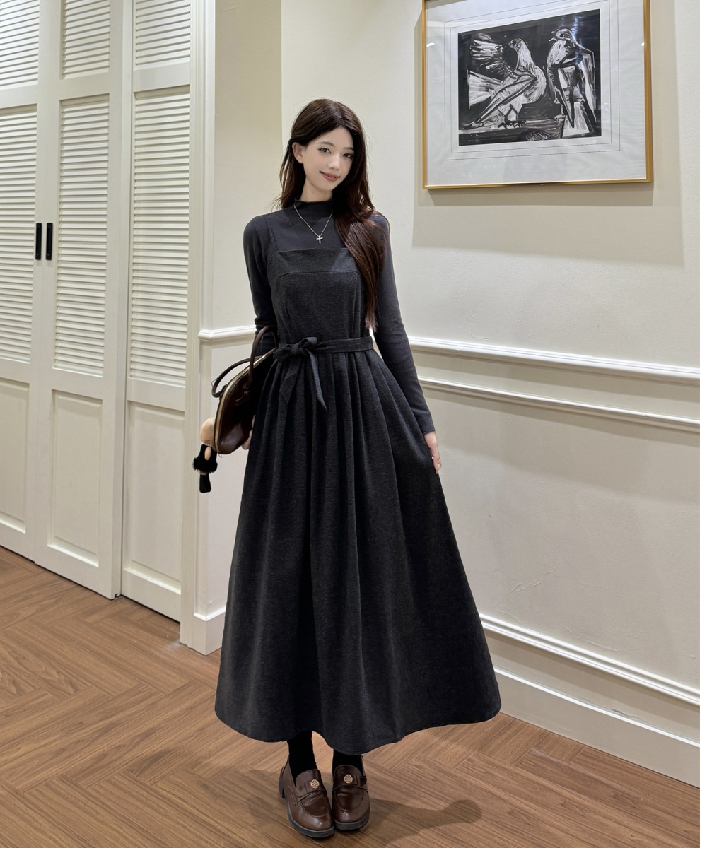 Long sleeve large yard T-shirt sling bottoming shirt a set