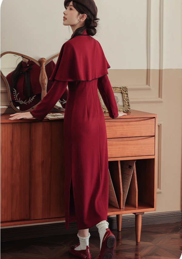 Wedding temperament cloak retro cheongsam