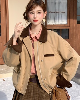 Autumn and winter retro clip cotton jacket