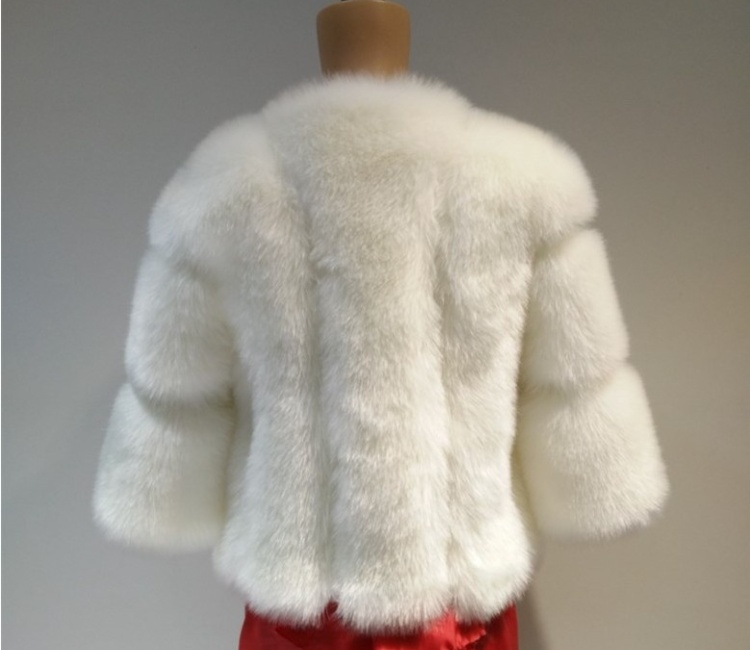 Splice imitation of fox fur fur coat European style coat