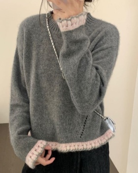 Western style pullover sweater autumn tops