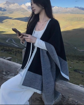 Spring and autumn scarves mixed colors coat for women