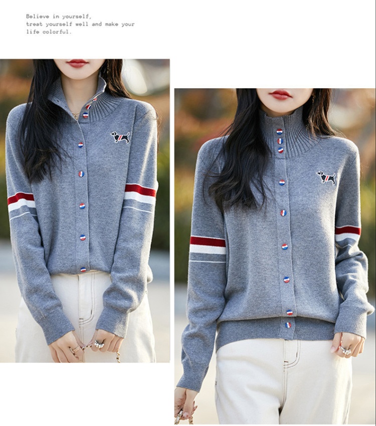 Embroidery show young tops loose coat for women