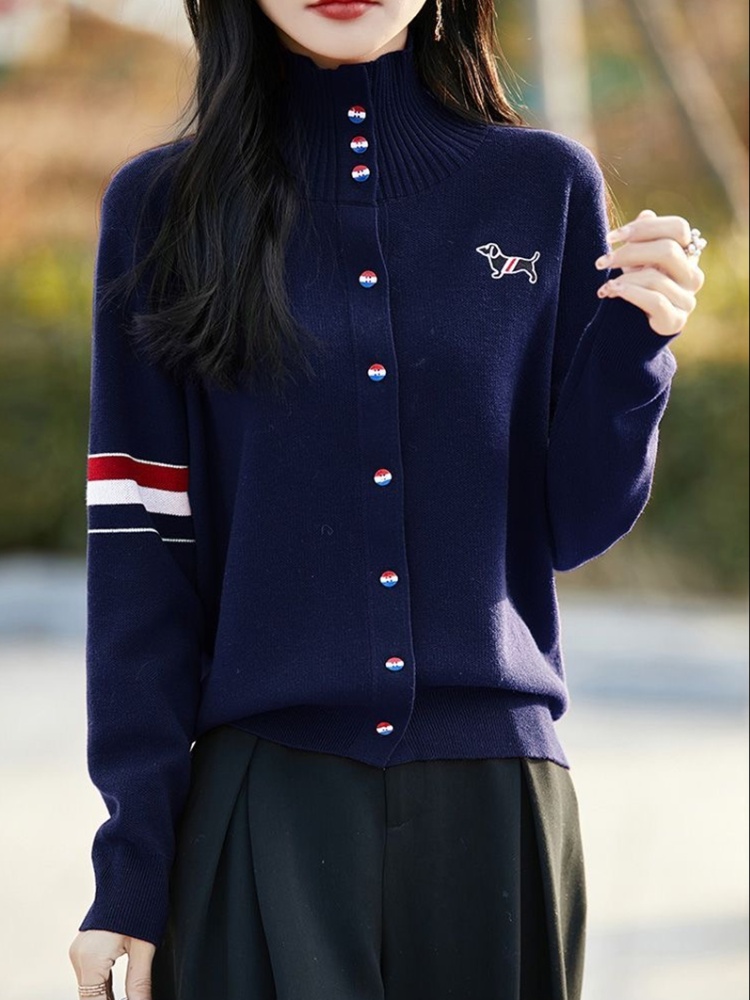 Embroidery show young tops loose coat for women