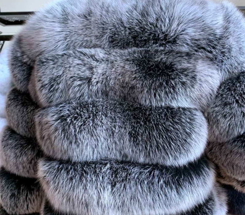 Elmo European style fur coat faux fur coat for women