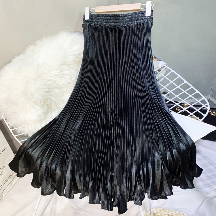 High waist mermaid long skirt satin skirt for women