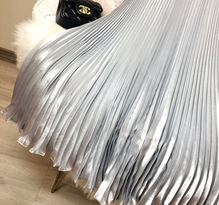 High waist mermaid long skirt satin skirt for women