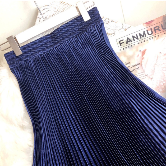 High waist mermaid long skirt satin skirt for women
