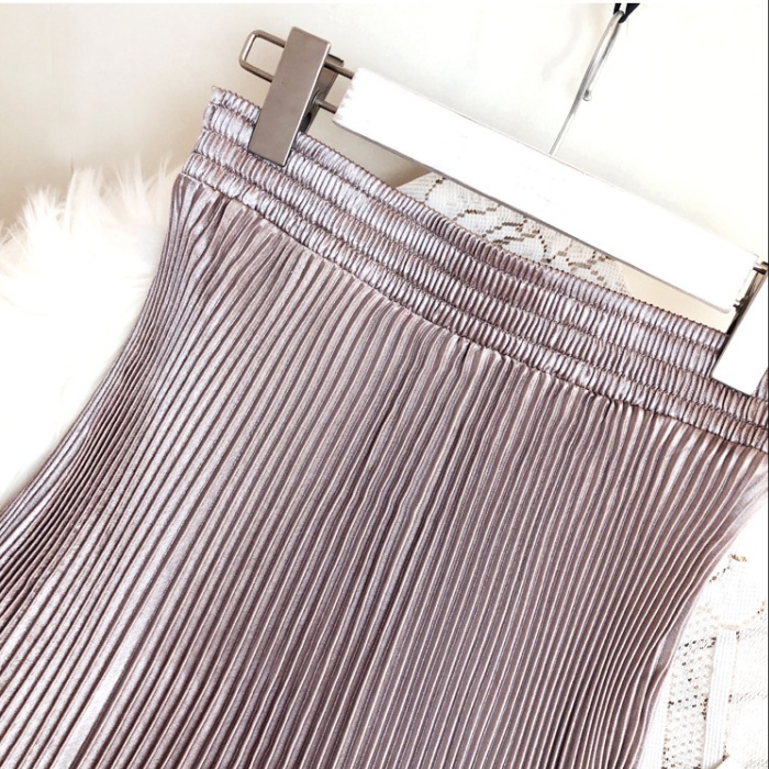 High waist mermaid long skirt satin skirt for women