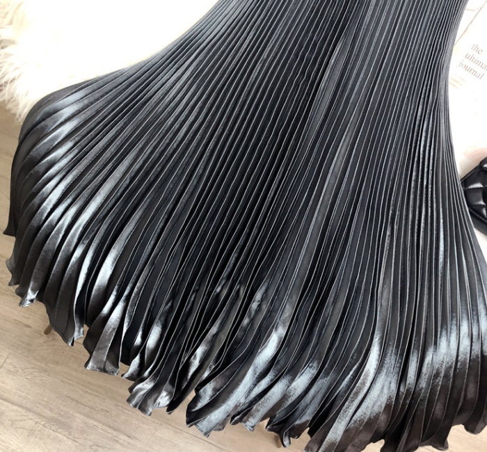 High waist mermaid long skirt satin skirt for women