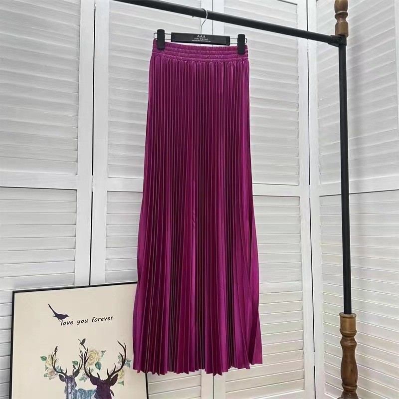 High waist mermaid long skirt satin skirt for women