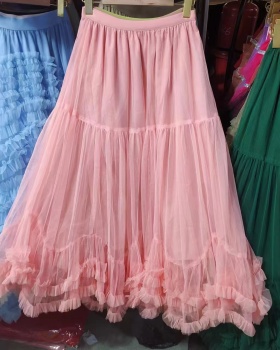 Temperament autumn A-line puff skirt big skirt cake skirt