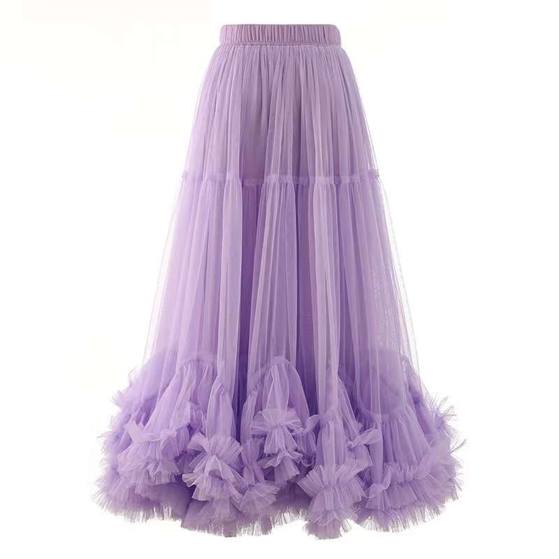 Temperament autumn A-line puff skirt big skirt cake skirt