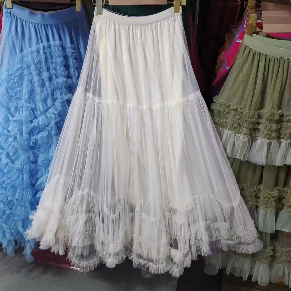 Temperament autumn A-line puff skirt big skirt cake skirt