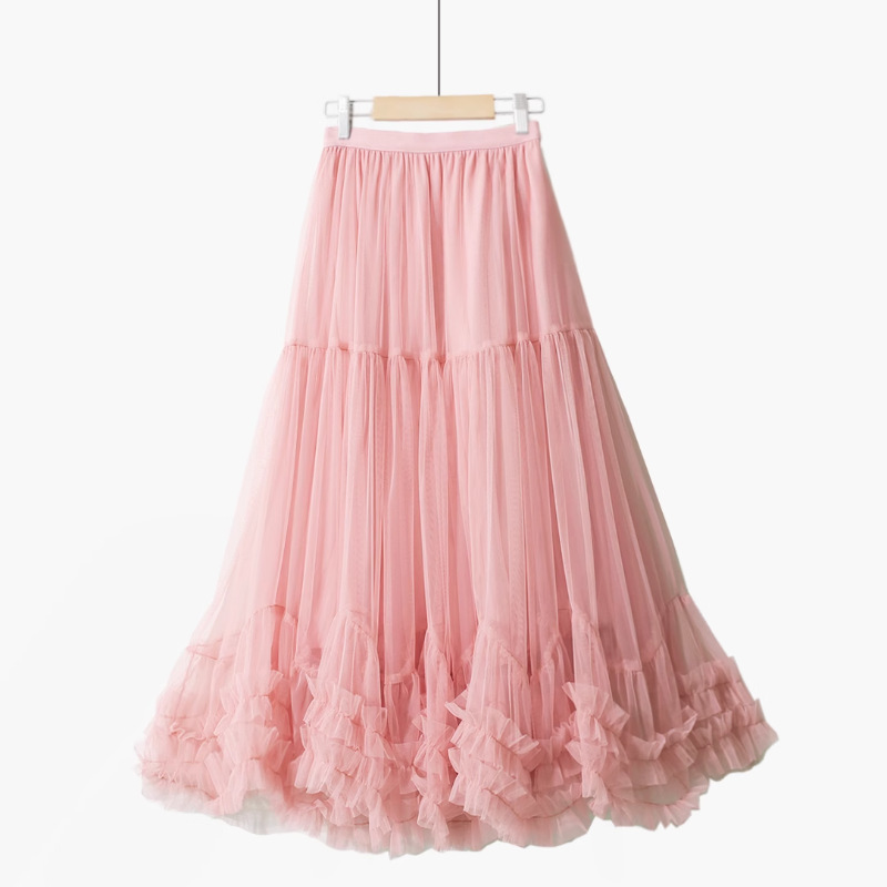 Temperament autumn A-line puff skirt big skirt cake skirt