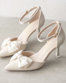 Bridesmaids maiden shoes niche summer wedding shoes