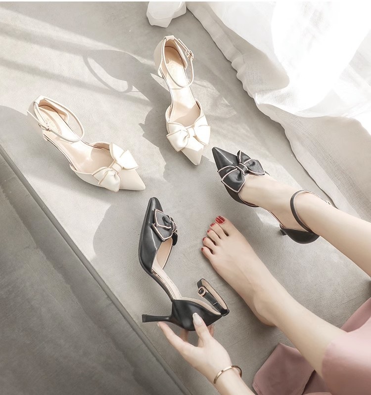 Bridesmaids maiden shoes niche summer wedding shoes