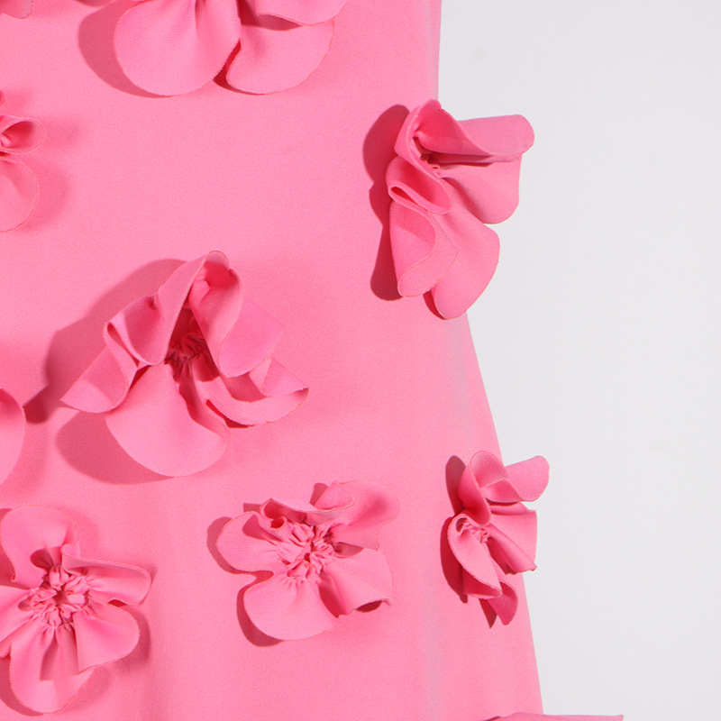 Elegant sleeveless cstand collar long dress long stitching dress