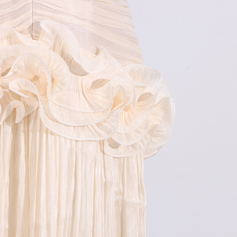 Long France style dress summer splice formal dress for women