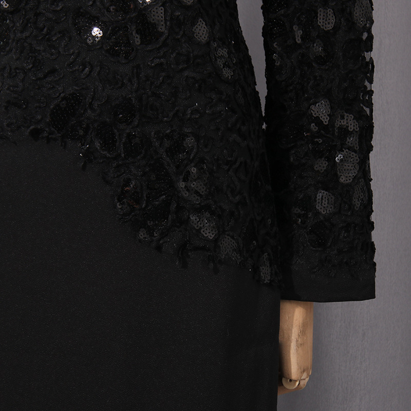 Elegant embroidery mermaid dress retro slim long dress for women