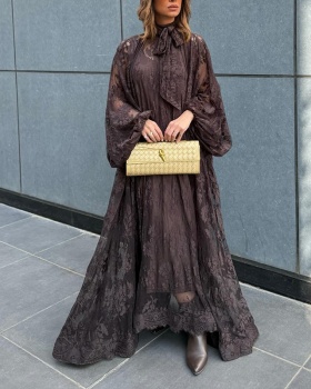 Loose fashion long dress summer long sleeve dress