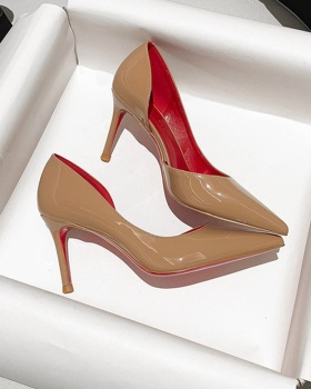 Fine-root high-heeled shoes pointed shoes