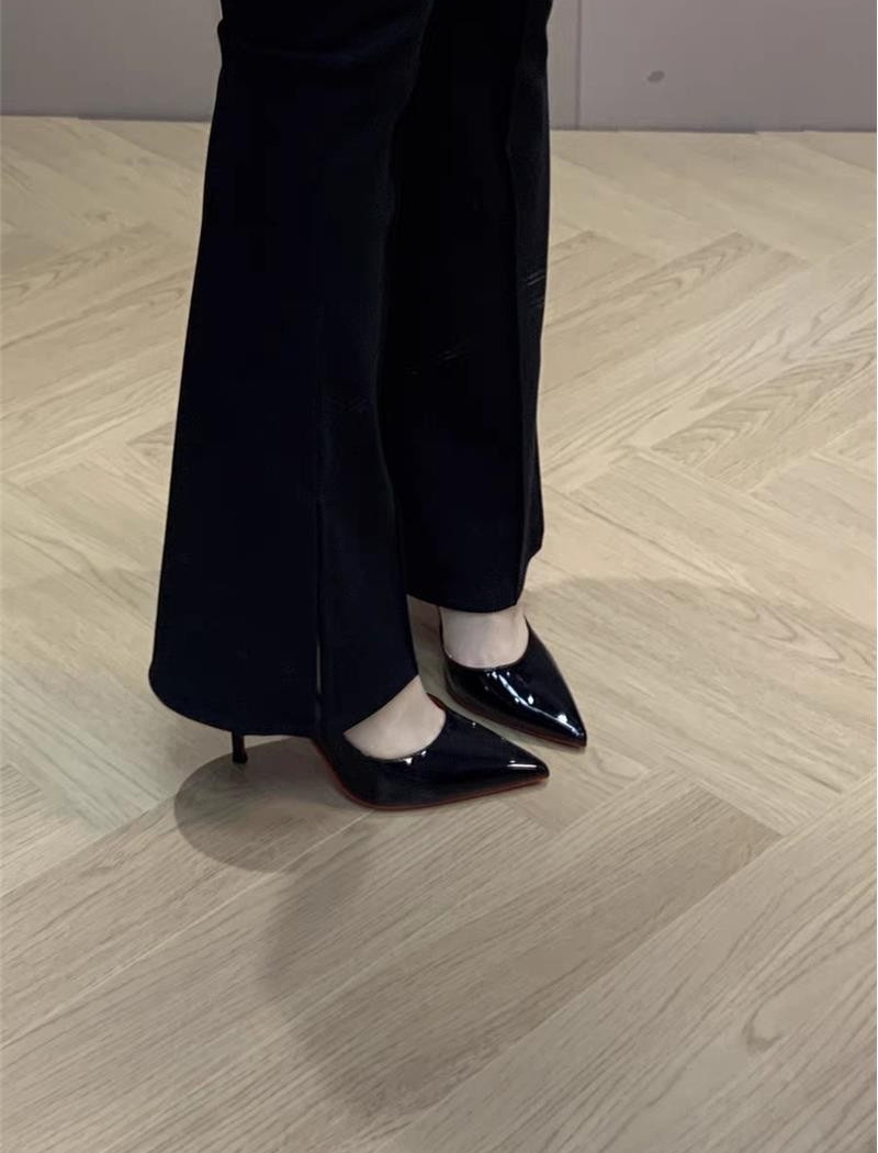 Fine-root high-heeled shoes pointed shoes
