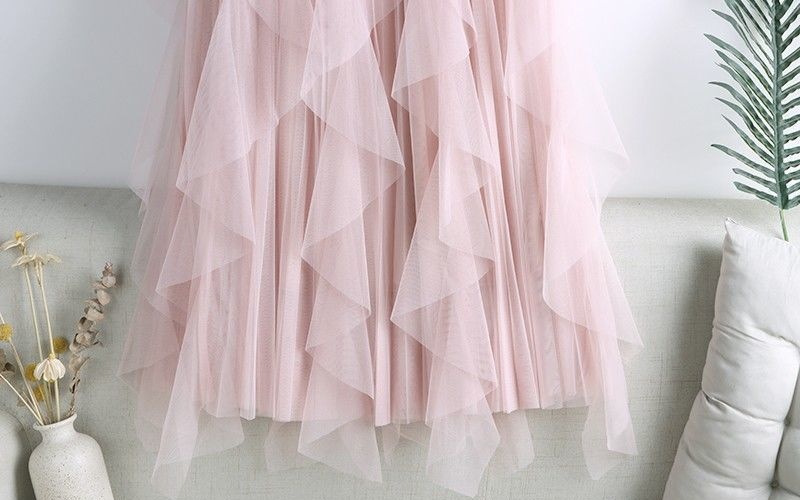 Long big skirt spring high waist splice skirt for women