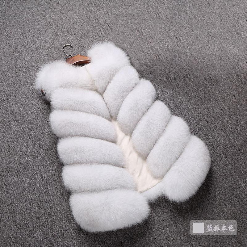 Korean style waistcoat fur coat for women
