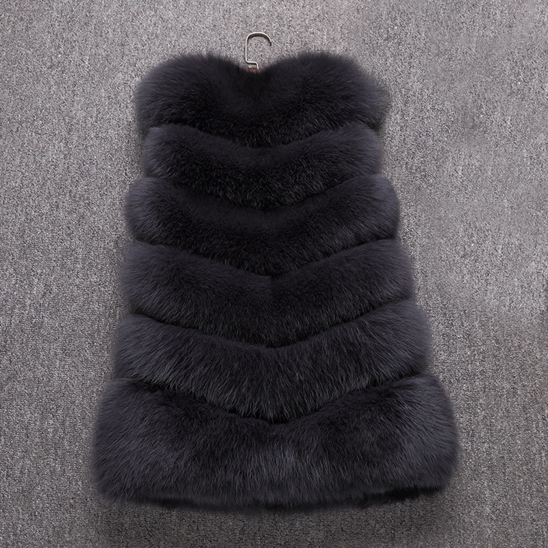 Korean style waistcoat fur coat for women