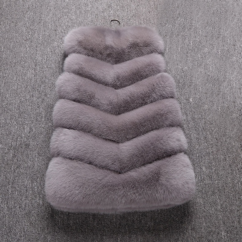 Korean style waistcoat fur coat for women
