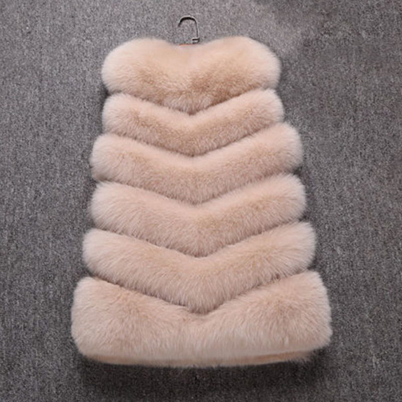 Korean style waistcoat fur coat for women