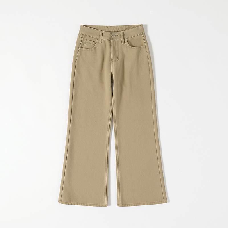 Low-waist American style long pants wide leg flare pants