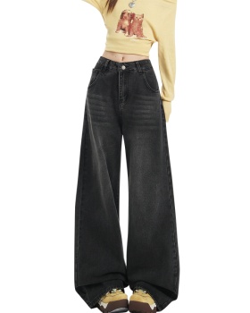 Wide leg long pants American style pants for women