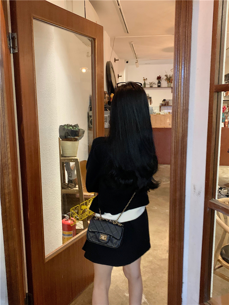 Large yard knitted tops Korean style coat for women