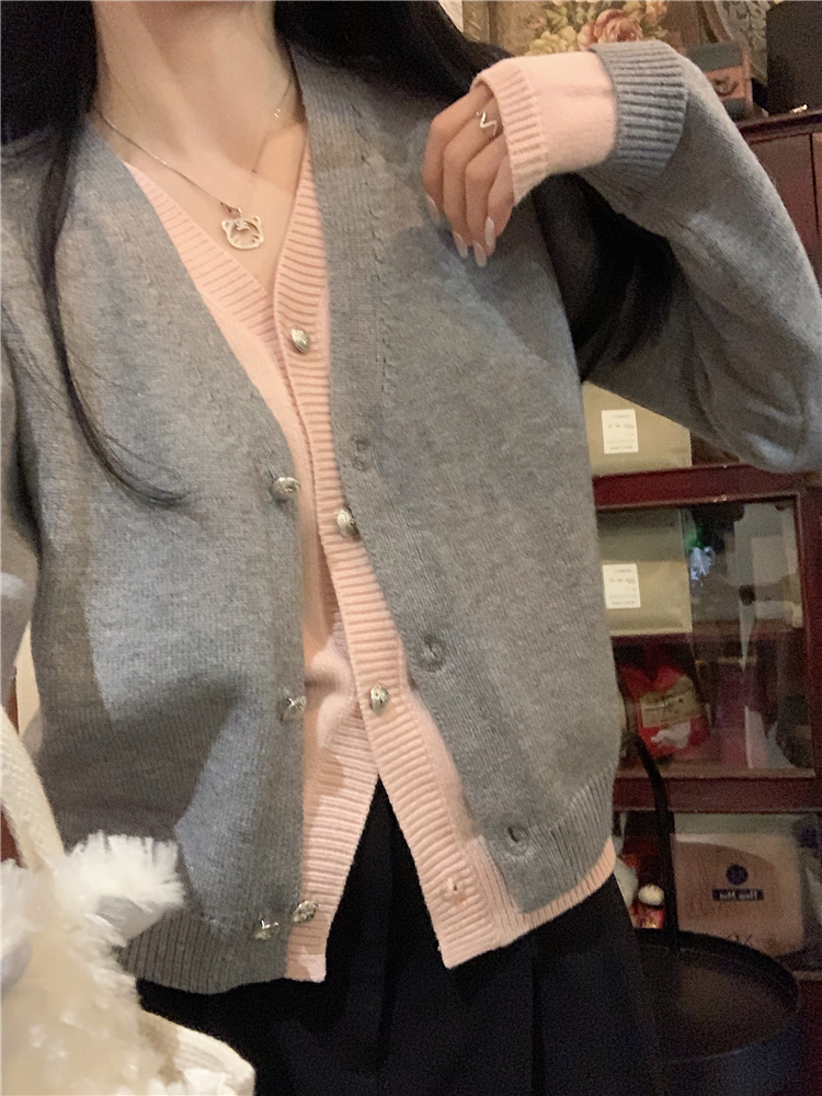 Large yard knitted tops Korean style coat for women
