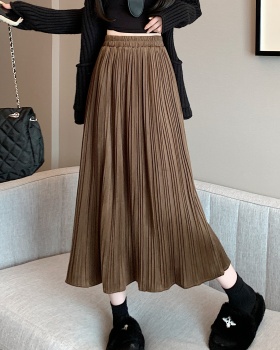 Large yard autumn and winter long dress A-line skirt