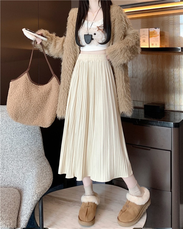 Large yard autumn and winter long dress A-line skirt