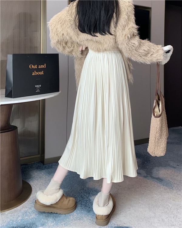 Large yard autumn and winter long dress A-line skirt