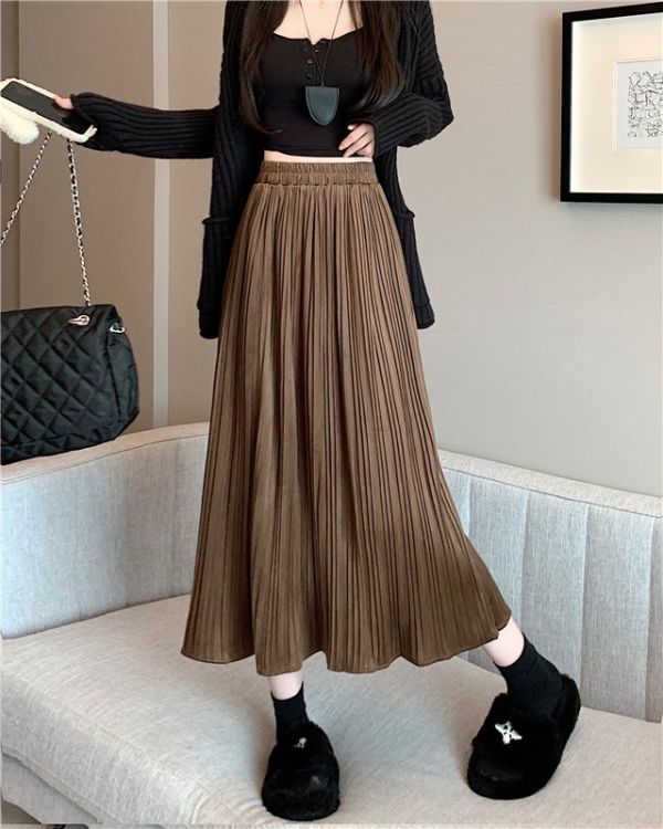 Large yard autumn and winter long dress A-line skirt