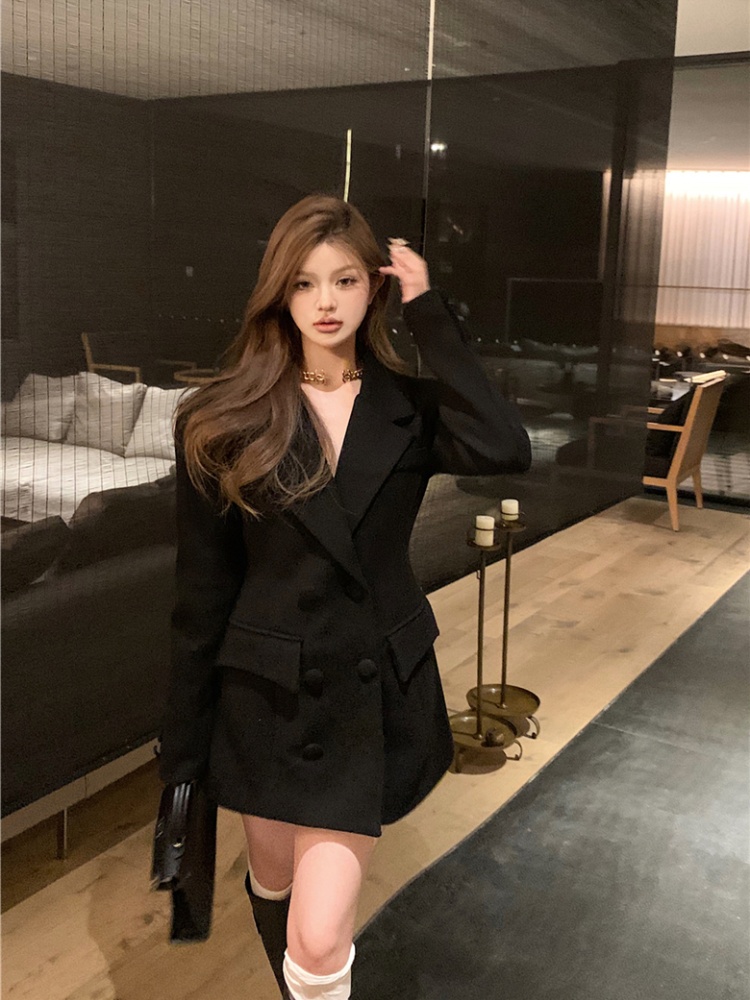 Woolen skirt plus cotton business suit for women