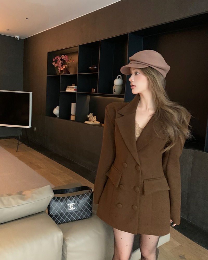 Woolen skirt plus cotton business suit for women