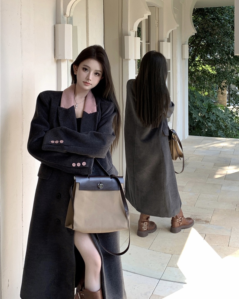 Mixed colors coat business suit for women