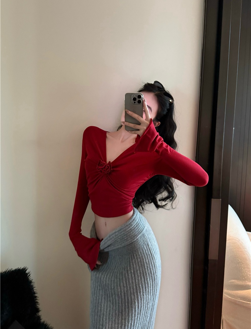 Christmas tops long sleeve T-shirt for women