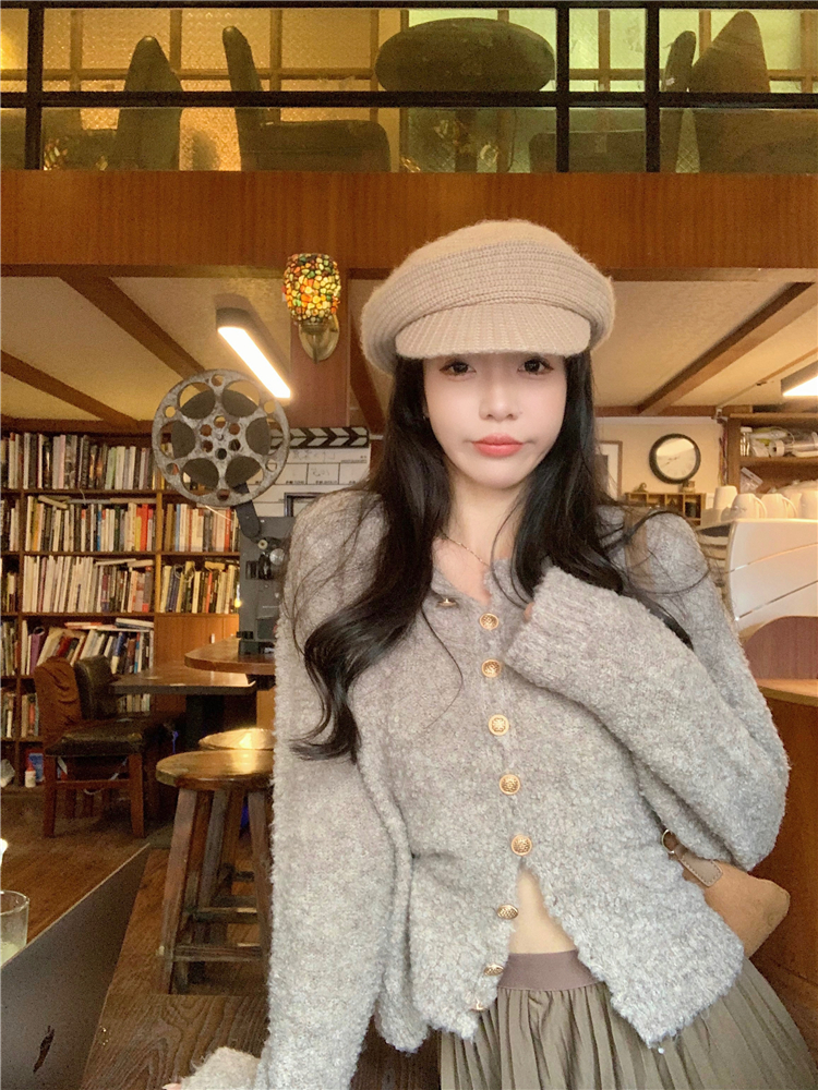 Large yard loose cardigan autumn and winter tops for women