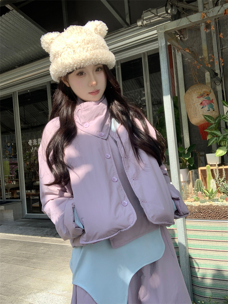 Large yard Casual cotton coat long skirt 2pcs set