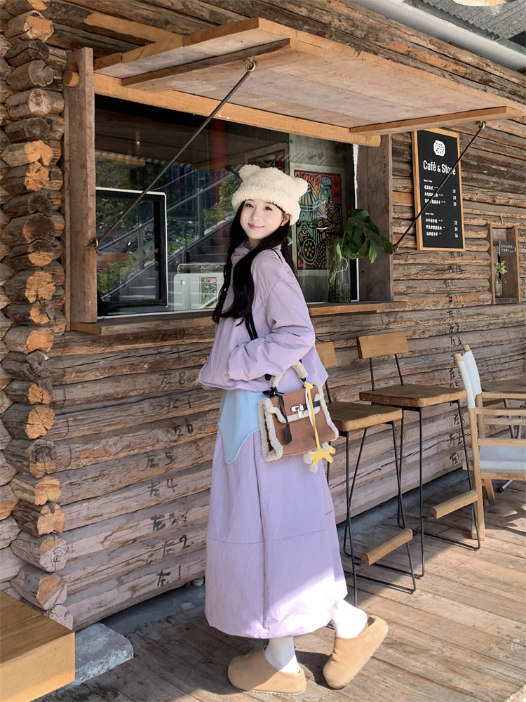 Large yard Casual cotton coat long skirt 2pcs set